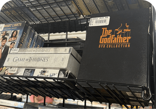 Used CLASSIC DVD's such as the Godfather