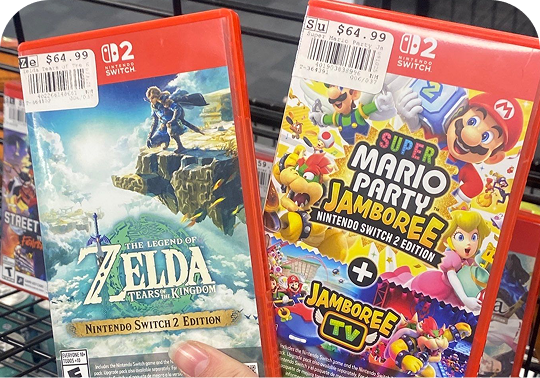 super mario and other switch 2 games